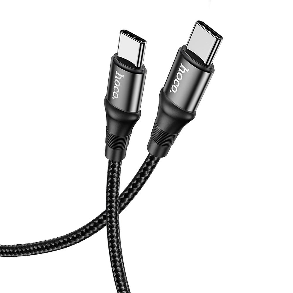 Câble de données et de charge USB-C - USB-C HOCO X50, 100W, 1m, Noir