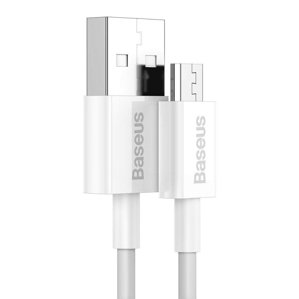 Cavo Dati e Ricarica USB-A - microUSB Baseus Superior Series, 18W, 2m, Bianco CAMYS-A02