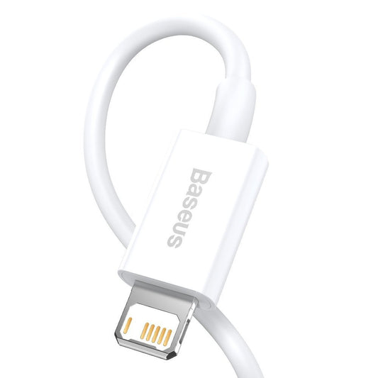 Daten- und Ladekabel USB-A - Lightning Baseus Superior Series, 20W, 0,25m, Weiß CALYS-02