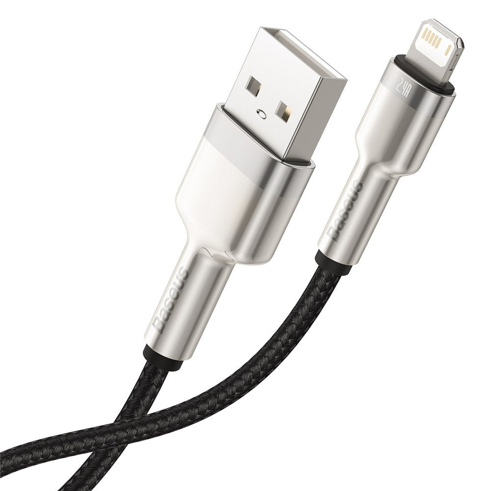 Cavo dati e ricarica USB-A - Lightning Baseus Cafule Metal Series, 18W, 1 m, nero CALJK-A01