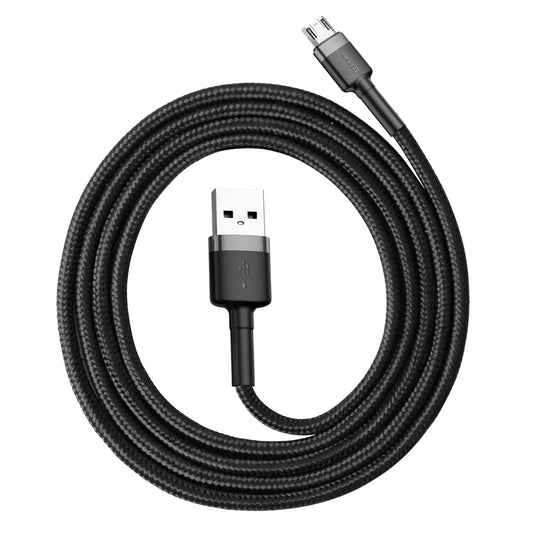 Data and Charging Cable USB-A - microUSB Baseus Cafule, 18W, 1m, Grey CAMKLF-BG1