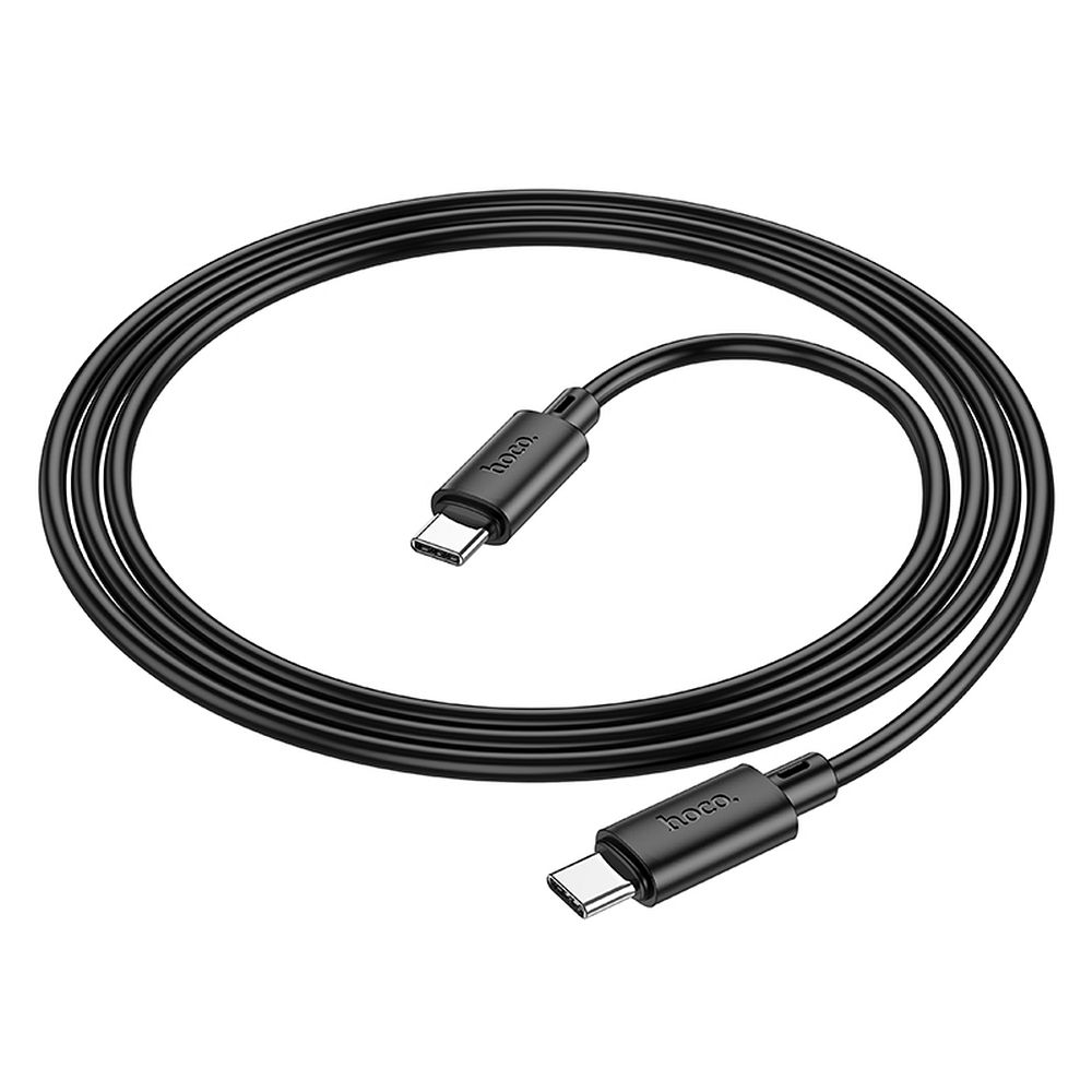 Câble de données et de charge USB-C - USB-C HOCO X88, 60W, 1m, noir