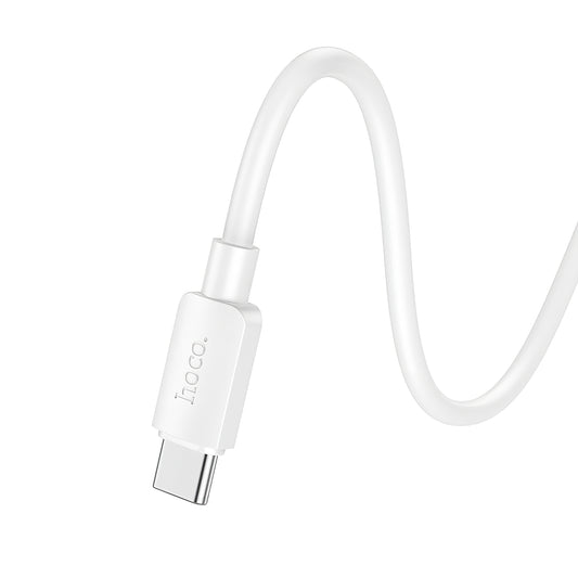 Câble de Données et de Charge USB-C - USB-C HOCO X96, 100W, 1m, Blanc