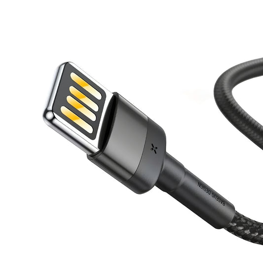 Câble de données et de chargement USB-A - Lightning Baseus Cafule, 18W, 2m, Gris CALKLF-HG1