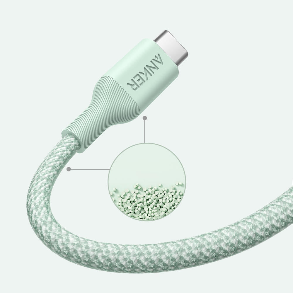 USB-C Daten- und Ladekabel - USB-C Anker 544, 140W, 1.8m, Grün A80F6H61