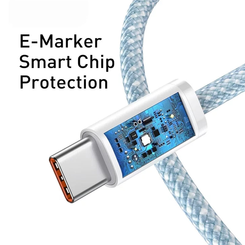 Cavo Dati e Ricarica USB-C - USB-C Baseus Dynamic Series, 100W, 1m, Blu CALD000203