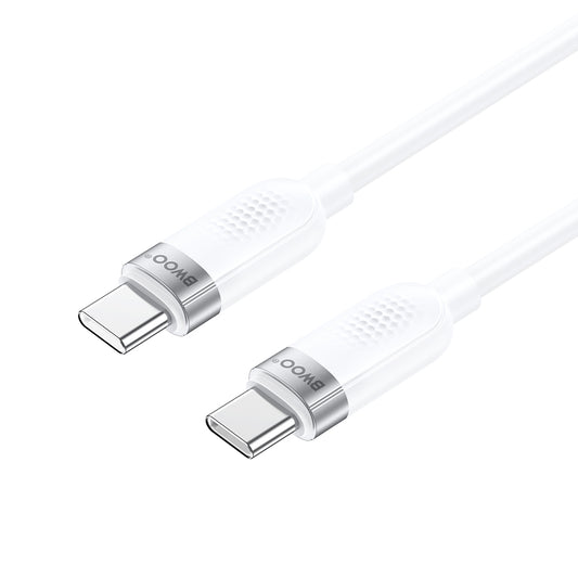 USB-C Daten- und Ladekabel - USB-C BWOO BO-X315C, 100W, 1m, Weiß