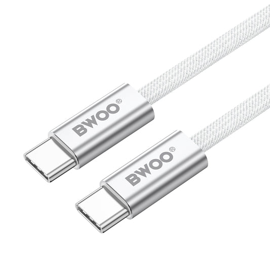 USB-C Daten- und Ladekabel - USB-C BWOO BO-X317C, 240W, 1m, Weiß