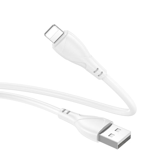 Daten- und Ladekabel USB-A - Lightning Borofone BX121 Energy, 18W, 1m, Weiß