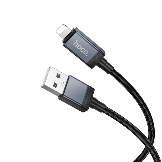 Câble de Données et de Charge USB-A - Lightning HOCO X118 Display, 12W, 1m, Noir