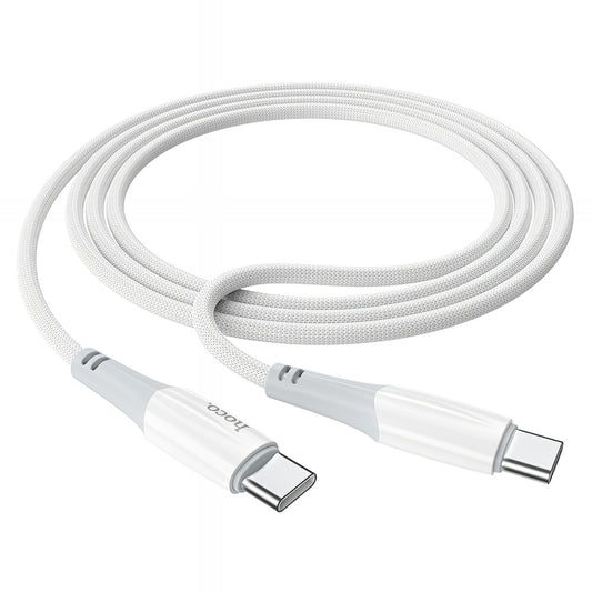 Câble de Données et de Charge USB-C - USB-C HOCO X70, 60W, 1m, Blanc