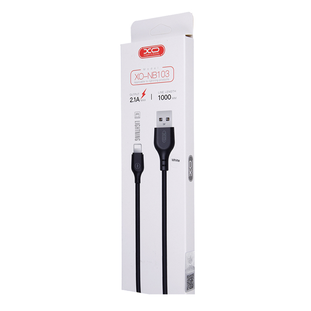 Cavo dati e ricarica USB-A - Lightning XO Design NB103, 18W, 1m, bianco
