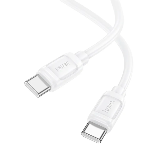 Câble de données et de charge USB-C - USB-C HOCO X115, 240W, 1m, Blanc