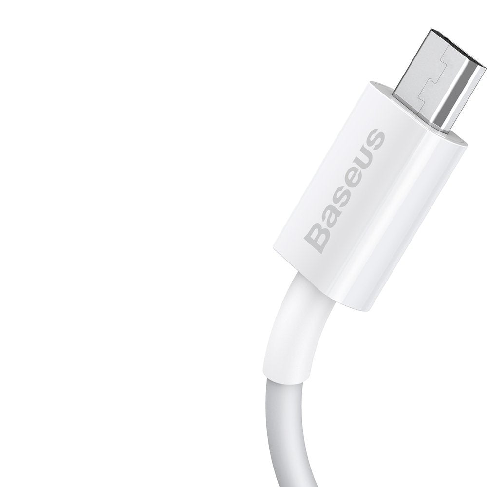 Cavo Dati e Ricarica USB-A - microUSB Baseus Superior Series, 18W, 1m, Bianco CAMYS-02