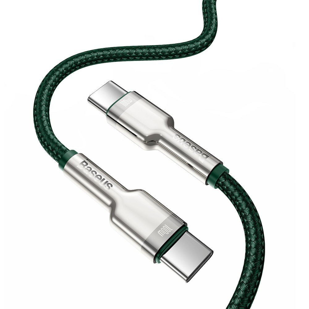 Baseus Cafule Metal USB-C auf USB-C Kabel 100W 2m | Grün | 5A | E-Marker