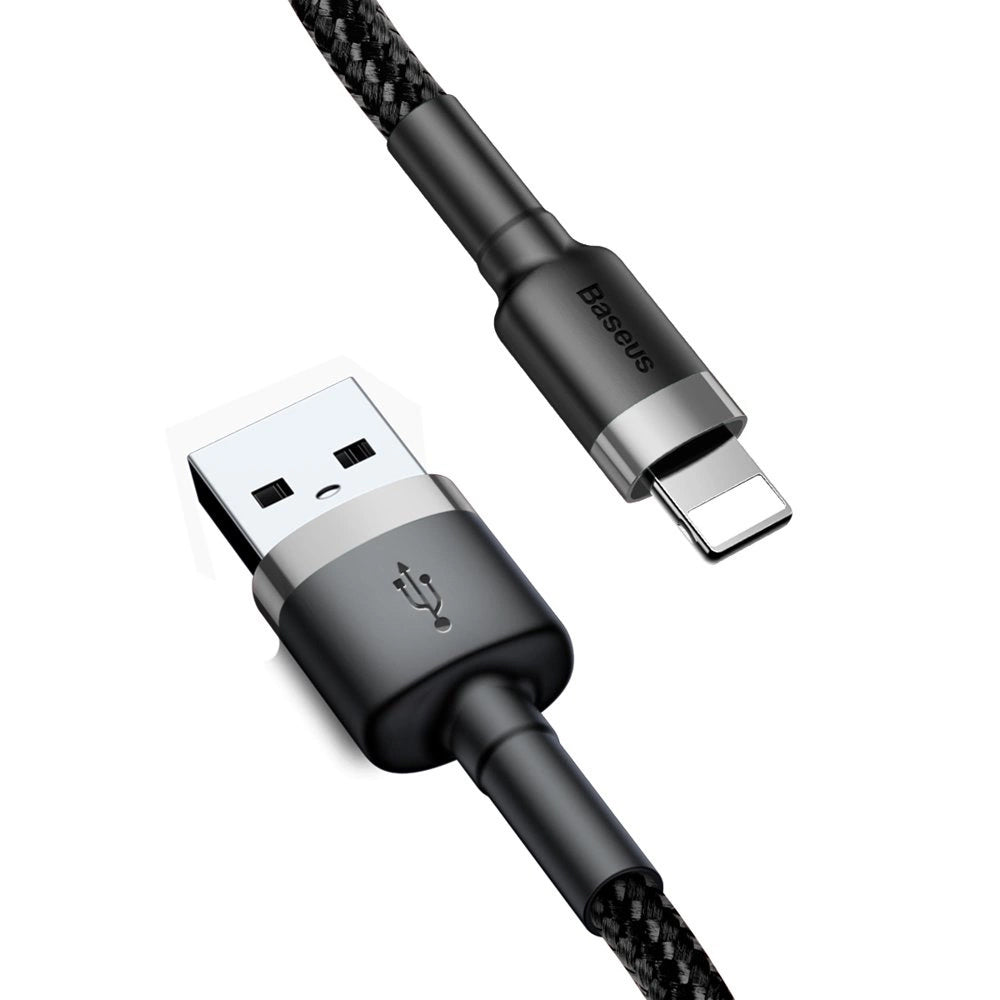 Câble de Données et de Charge USB-A - Lightning Baseus Cafule, 18W, 0.5m, Gris CALKLF-AG1