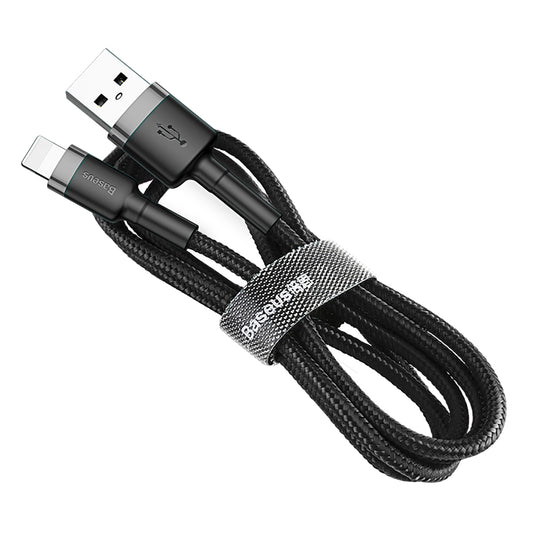 Cavo dati e ricarica USB-A - Lightning Baseus Cafule, 18W, 1,5 m, grigio CALKLF-CG1