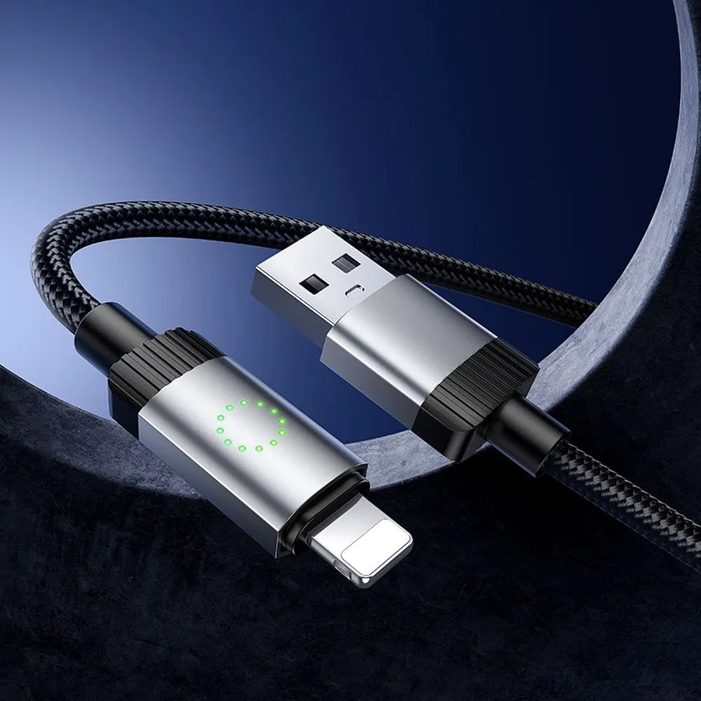 Daten- und Ladekabel USB-A - Lightning HOCO X117, 18W, 1m, Schwarz