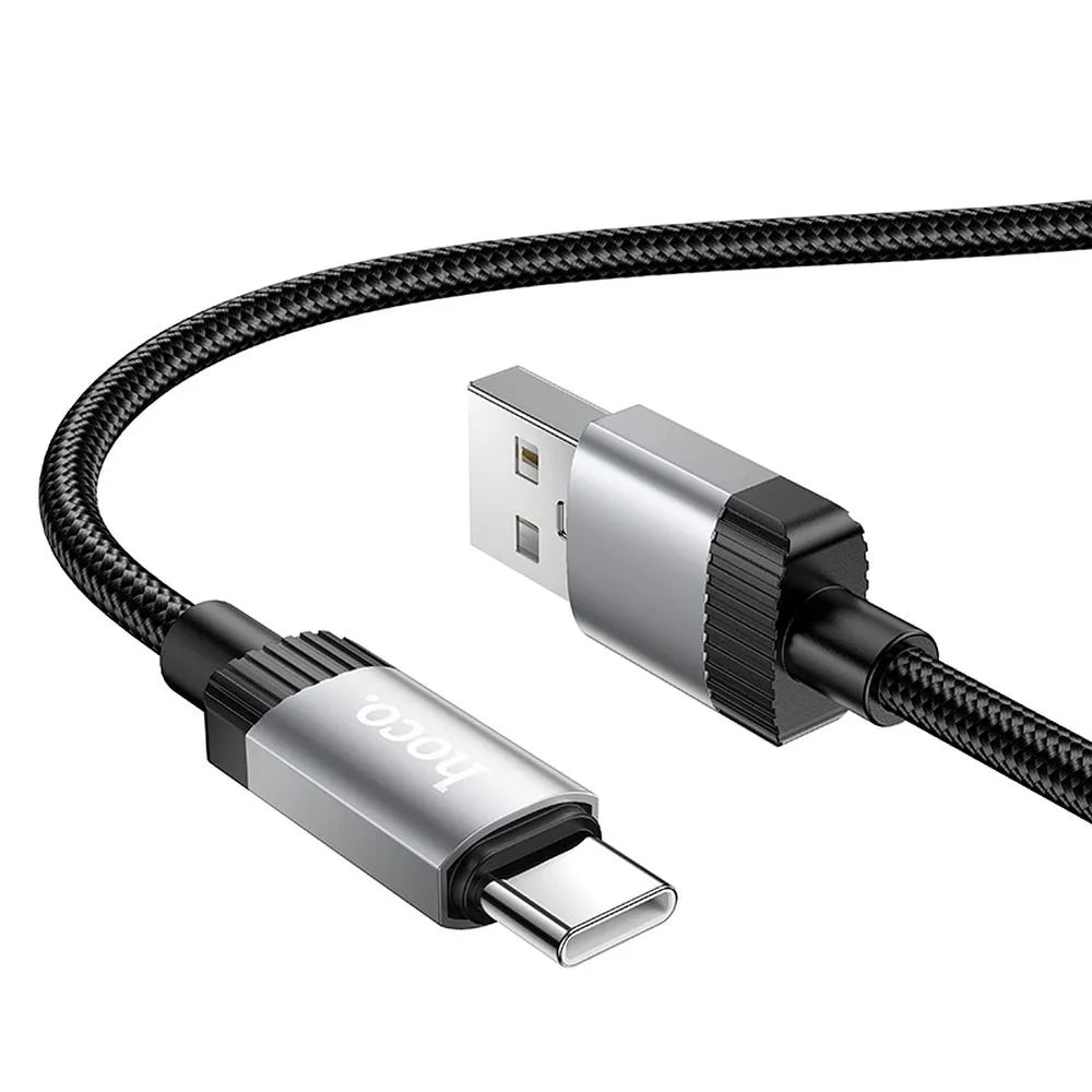 Câble de Données et de Charge USB-A - USB-C HOCO X117, 60W, 1m, Noir