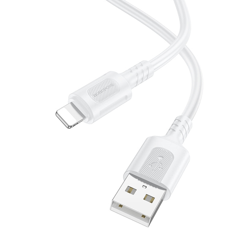 Cavo Dati e Ricarica USB-A - Lightning Borofone BX111 Feliz, 18W, 1m, Bianco