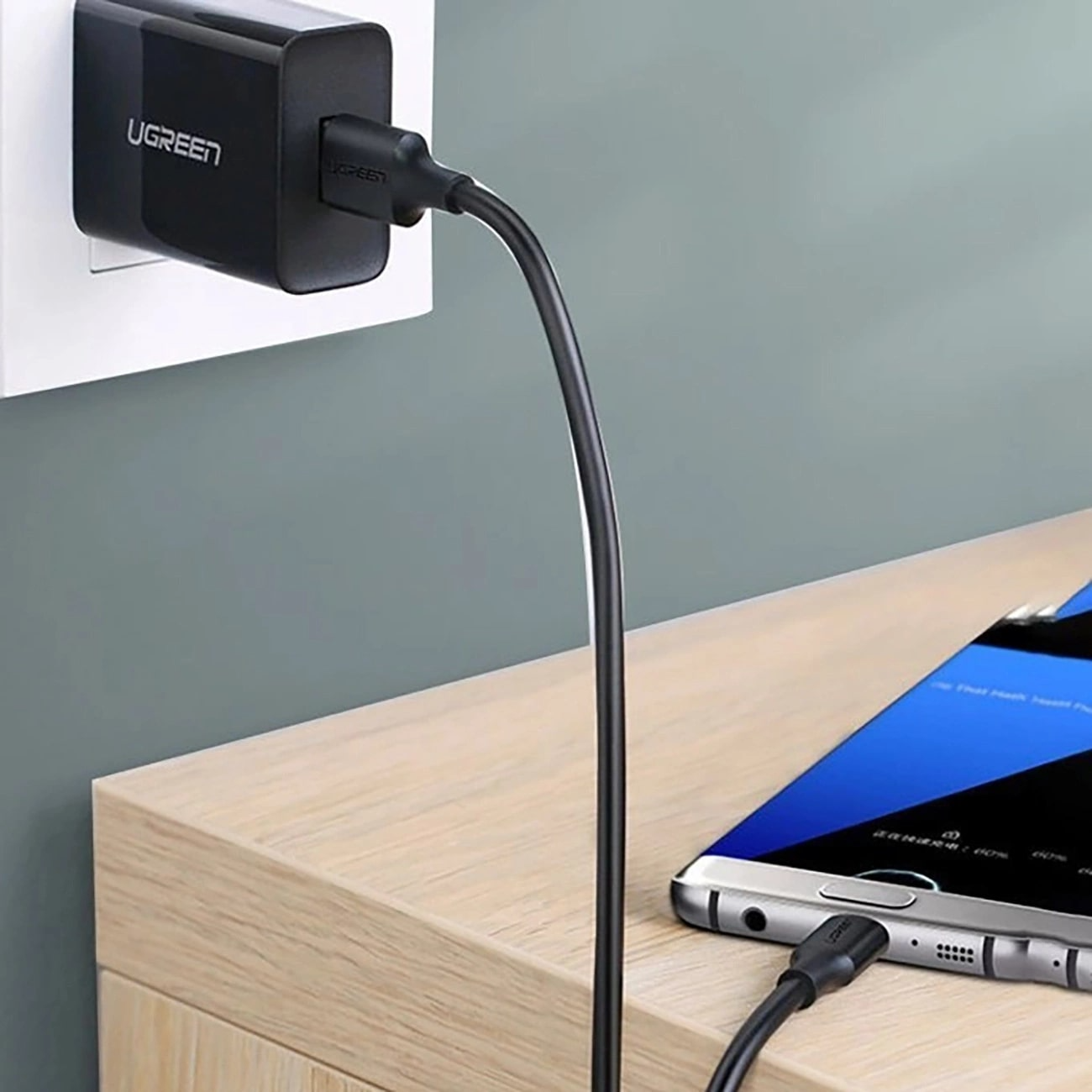 Cavo Dati e Ricarica USB-A - USB-C UGREEN US184, 18W, 0.5m, Nero
