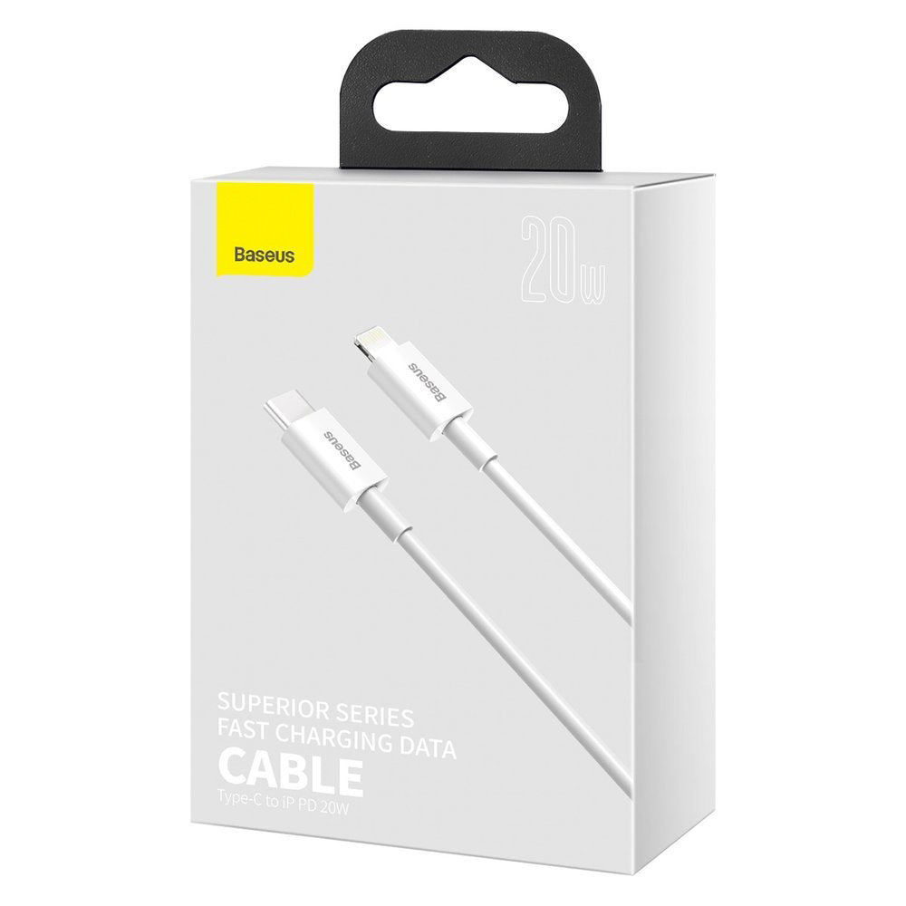 Baseus Superior Series USB-C auf Lightning Kabel 20W 1m | Weiß | PD