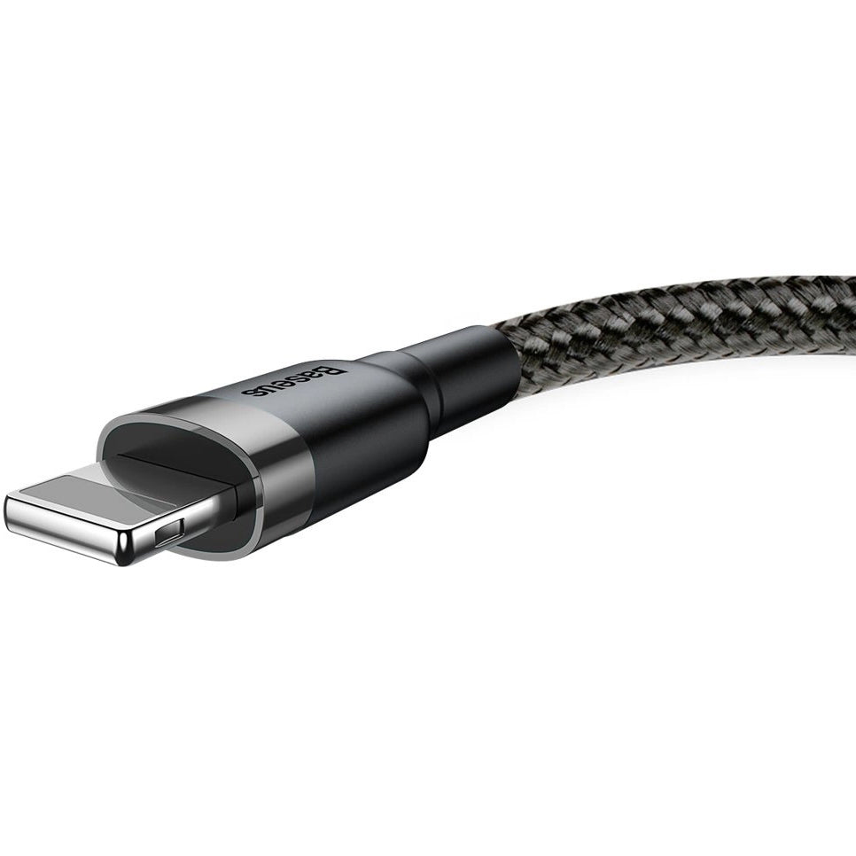 Câble de Données et de Charge USB-A - Lightning Baseus Cafule, 18W, 0.5m, Gris CALKLF-AG1