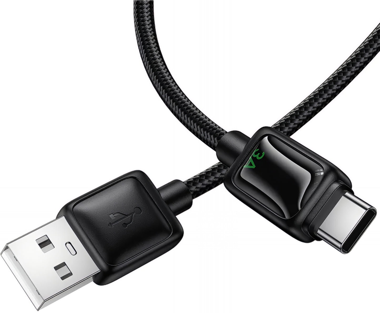 Câble de Données et de Charge USB-A - USB-C HOCO U146, 36W, 1.2m, Noir