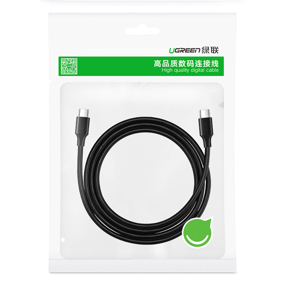 Câble de données et de charge USB-C - USB-C UGREEN US286, 60W, 2m, noir