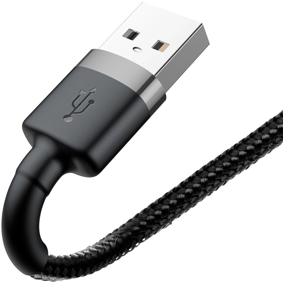 Câble de Données et de Charge USB-A - Lightning Baseus Cafule, 18W, 0.5m, Gris CALKLF-AG1