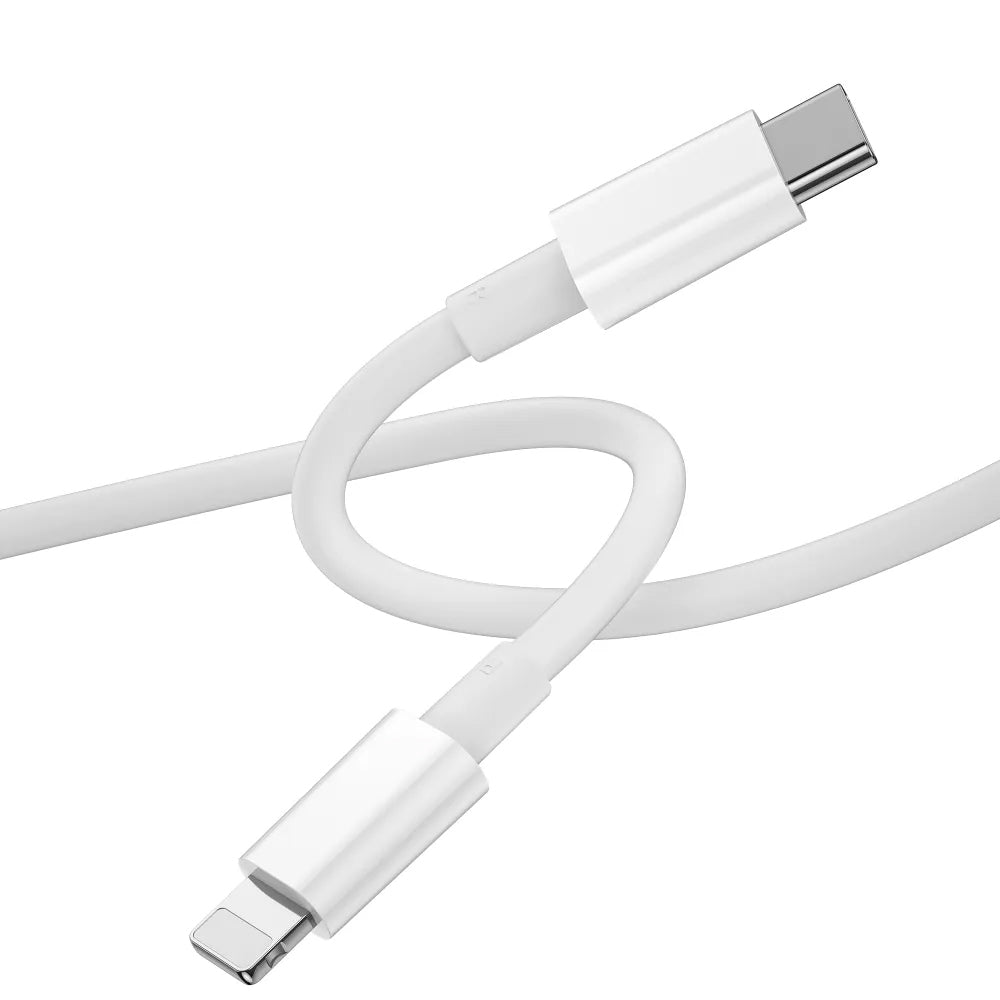 Câble de Données et de Charge USB-C - Lightning WiWu Wi-C008, 30W, 1.2m, Blanc