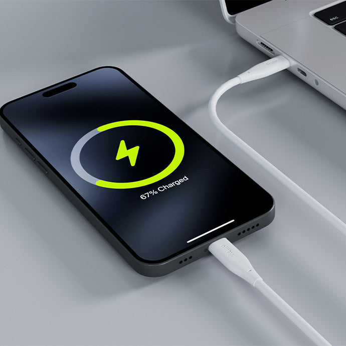 Câble de Données et de Charge USB-C - USB-C Allity. AUC-02, 100W, 2m, Blanc