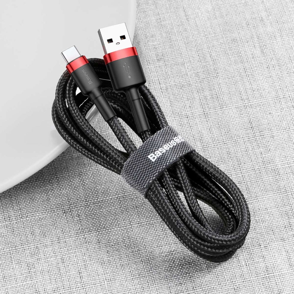 Cavo Dati e Ricarica USB-A - USB-C Baseus Cafule, 60W, 0.5m, Rosso CATKLF-A91