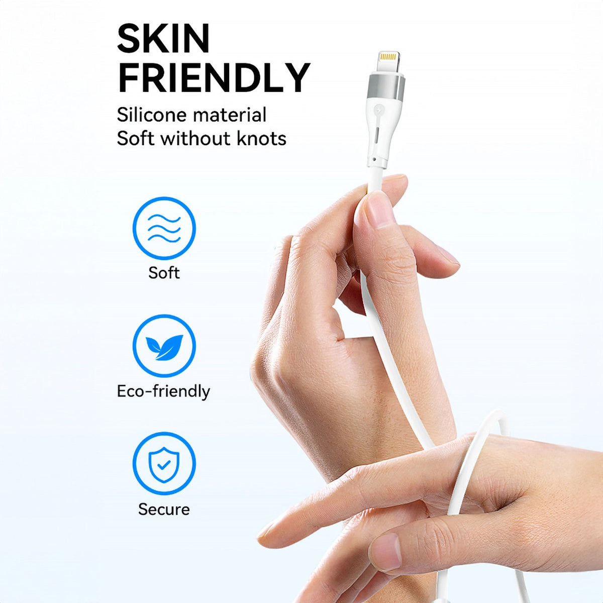 Daten- und Ladekabel USB-C - Lightning WZK WSTCL1, 27W, 1m, Weiß