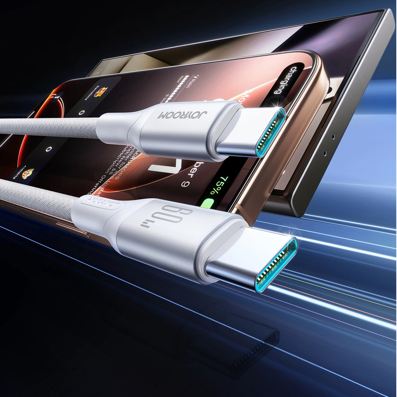 Cavo Dati e Ricarica USB-C - USB-C Joyroom S-A28 Flash, 60W, 1m, Bianco