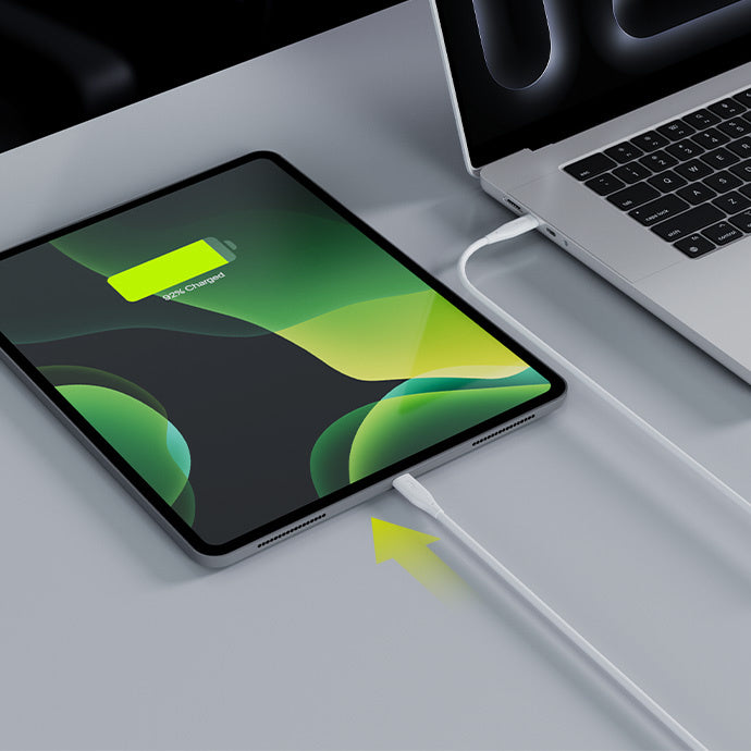 Câble de Données et de Charge USB-C - USB-C Allity. AUC-02, 100W, 2m, Blanc