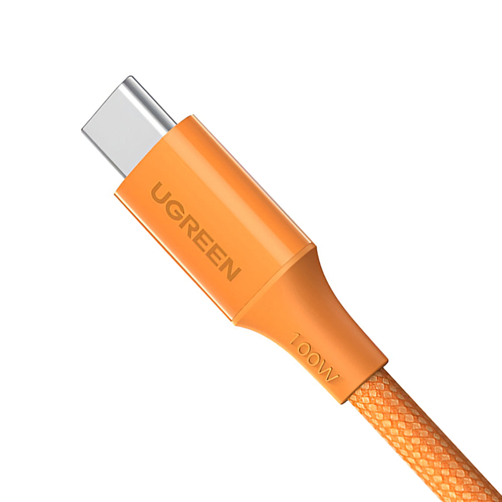 Câble de données et de charge USB-C - USB-C UGREEN L502, 100W, 1m, Orange