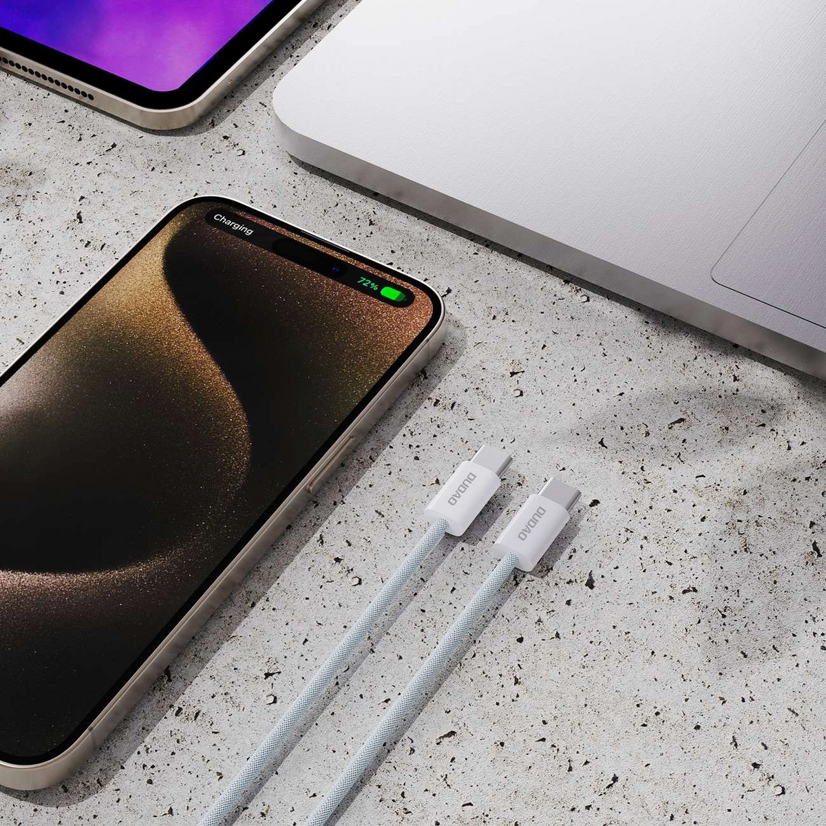 Daten- und Ladekabel USB-C - USB-C Dudao L6C, 30W, 2m, Blau