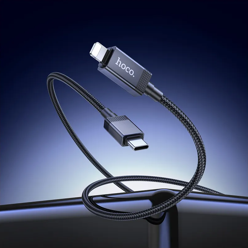 Cavo Dati e Ricarica USB-C - Lightning HOCO X118 Display, 27W, 1m, Nero