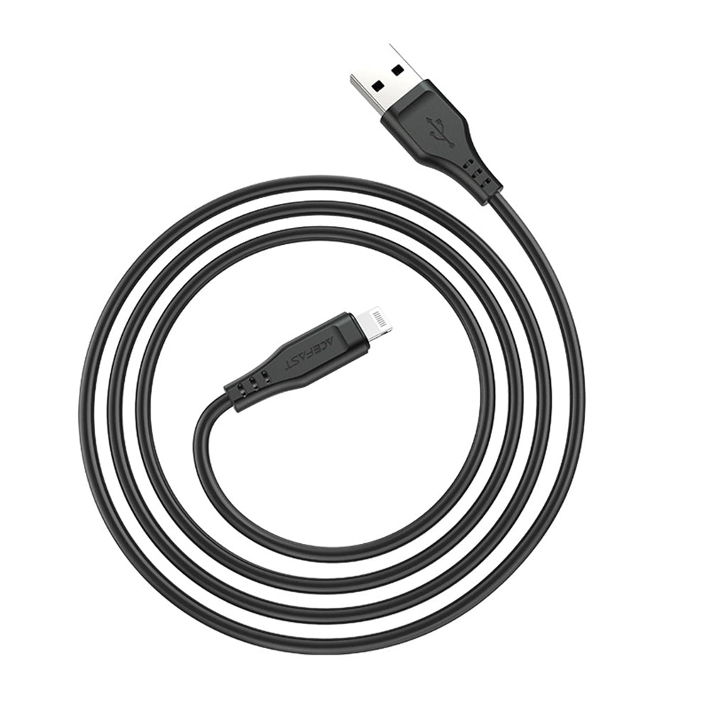 Cavo Dati e Ricarica USB-A - Lightning Acefast C3-02, 18W, 1.2m, Nero