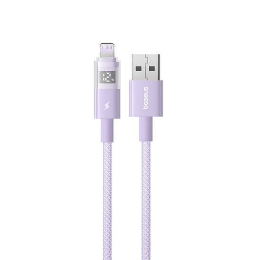 Cavo Dati e Ricarica USB-A - Lightning Baseus Display 2, 12W, 2m, Viola P10382700511-01