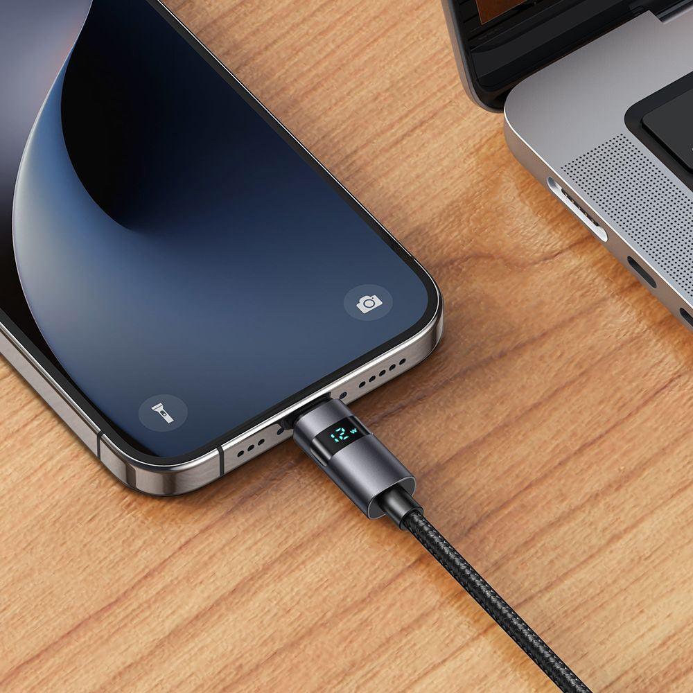 Câble de Données et de Charge USB-A - Lightning McDodo CA-6490 Display, 18W, 1.2m, Noir