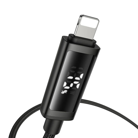 Câble de Données et de Charge USB-A - Lightning McDodo CA-7970 Display, 18W, 1.2m, Noir