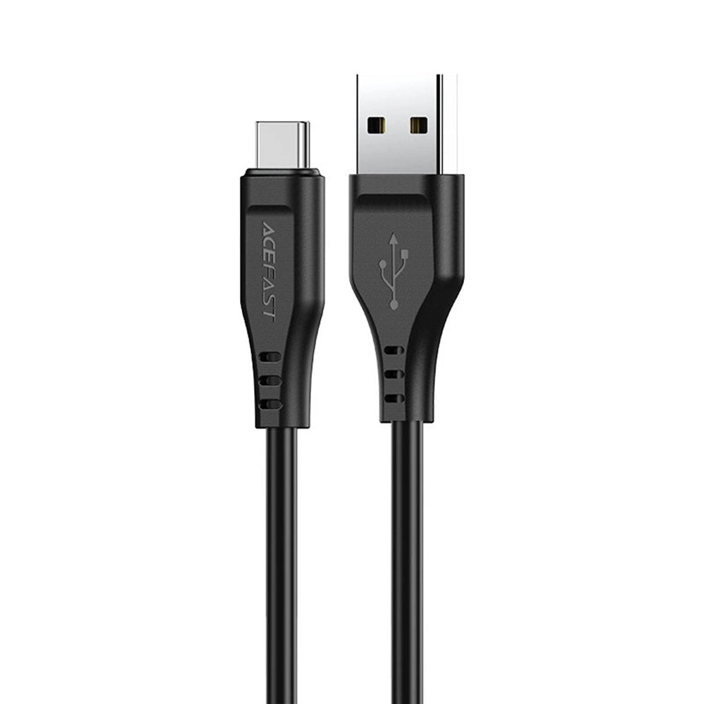 Câble de Données et de Charge USB-A - USB-C Acefast C3-03, 60W, 1.2m, Noir