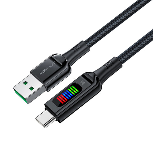 Cavo Dati e Ricarica USB-A - USB-C Acefast C7-04, 18W, 1.2m, Nero