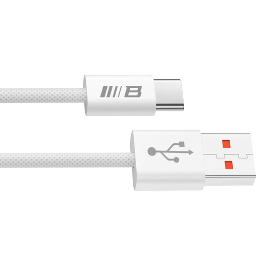 USB-A - USB-C Blueo Daten- und Ladekabel, 18W, 1,5m, Weiß