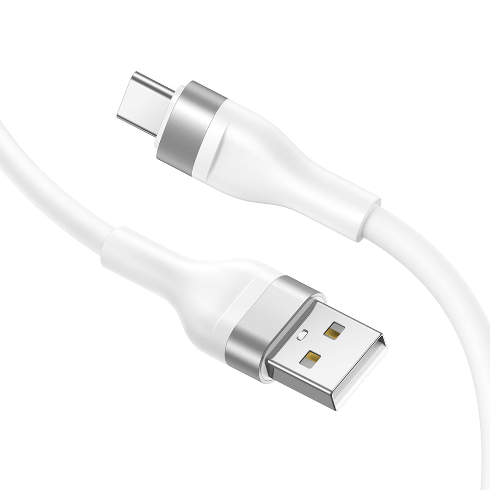 Câble de Données et de Charge USB-A - USB-C Lito LD02C, 18W, 1.2m, Blanc