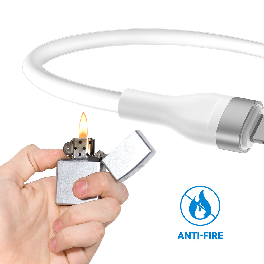 Câble de Données et de Charge USB-A - USB-C Lito LD02C, 18W, 1.2m, Blanc