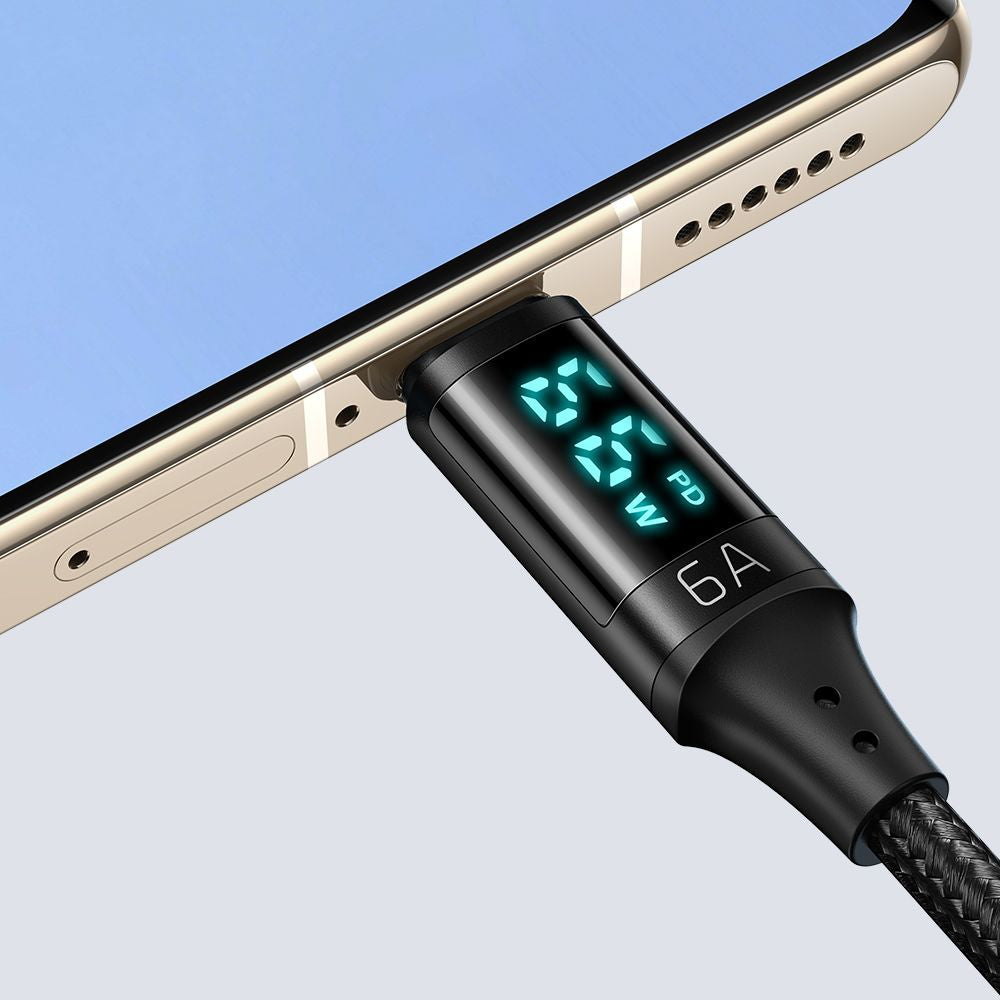 Cavo Dati e Ricarica USB-A - USB-C McDodo CA-1080 Display, 66W, 1.2m, Nero
