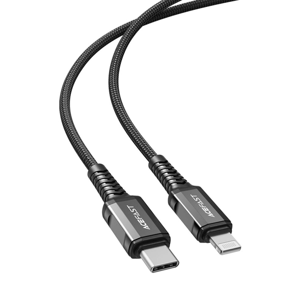 Cavo Dati e Ricarica USB-C - Lightning Acefast C1-01, 30W, 1.2m, Nero